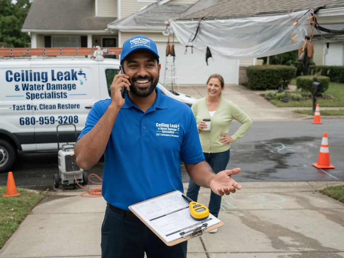 Ceiling Leak Cleanup Ellijay, GA FAQs